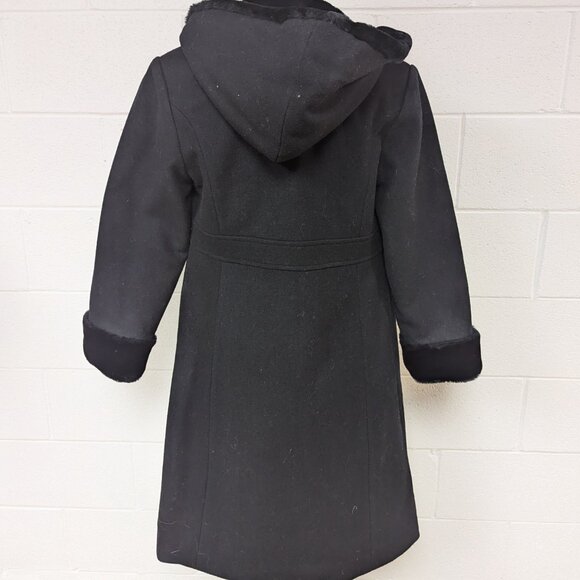 NWOT Vintage Rothschild Girls 100% Wool Hooded Long Coat, 14 - Picture 3 of 4